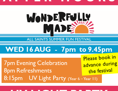Wonderfully Made – AFTER HOURS UV Light Party